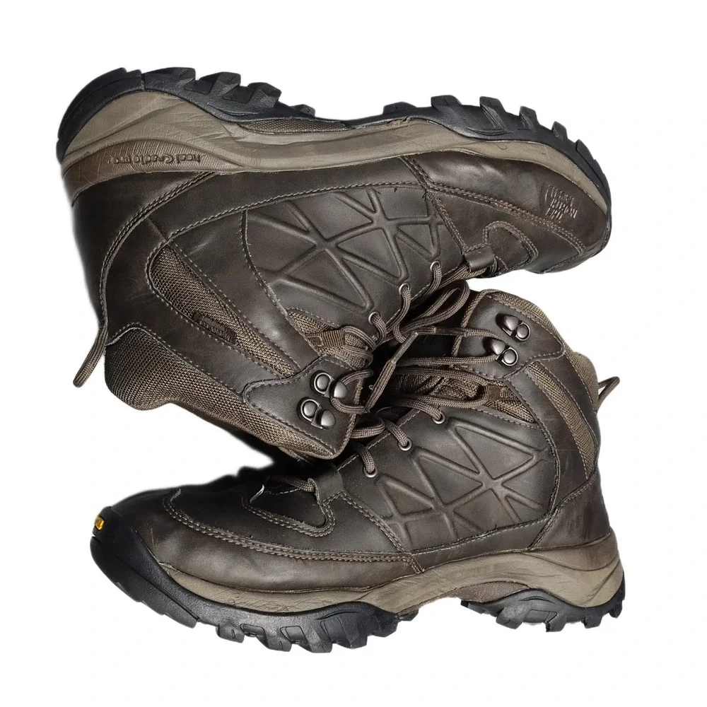 The North Face Storm Mid Waterproof Work Boots Men 11 Brown Insulated TC3W632207